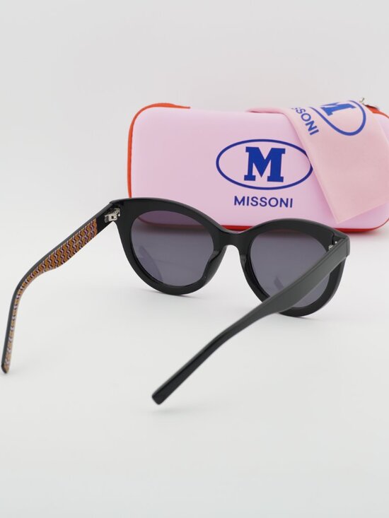 M Missoni MMI 0090/S 0807 IR Cat Eye Sunglasses - Black/Grey main image 8